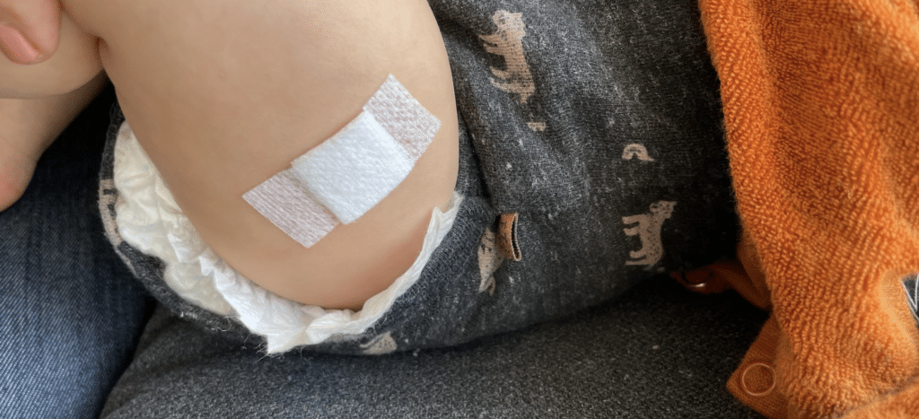 Vaccinatie baby prik